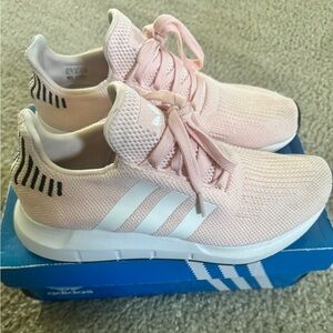 Adidas Light Pink Running Shoes with White Accents sz 8.5 women